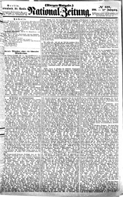 Nationalzeitung Samstag 30. November 1861