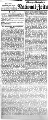 Nationalzeitung Mittwoch 18. Dezember 1861