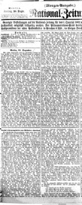 Nationalzeitung Freitag 20. Dezember 1861