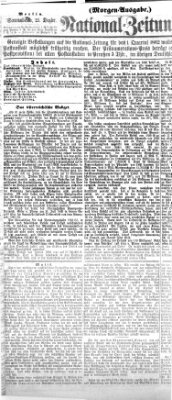 Nationalzeitung Samstag 21. Dezember 1861