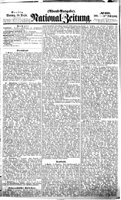 Nationalzeitung Montag 23. Dezember 1861