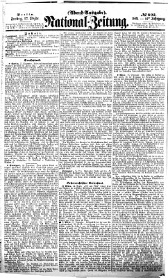 Nationalzeitung Freitag 27. Dezember 1861