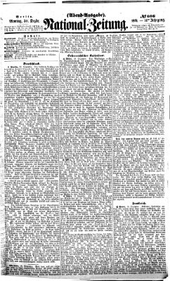 Nationalzeitung Montag 30. Dezember 1861