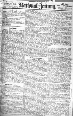 Nationalzeitung Dienstag 15. April 1862