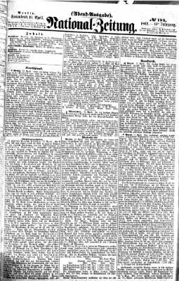 Nationalzeitung Samstag 19. April 1862