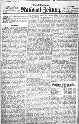 Nationalzeitung Montag 12. Mai 1862