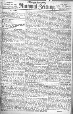 Nationalzeitung Mittwoch 14. Mai 1862