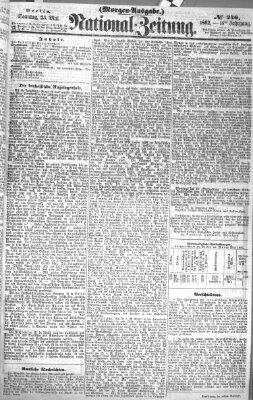 Nationalzeitung Sonntag 25. Mai 1862