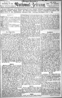 Nationalzeitung Donnerstag 19. Juni 1862