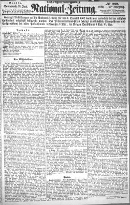 Nationalzeitung Samstag 21. Juni 1862