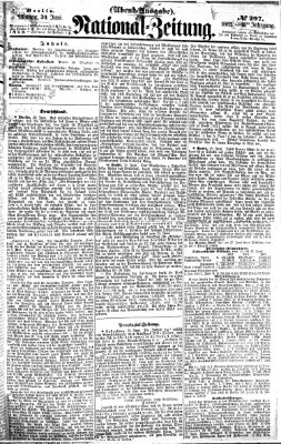 Nationalzeitung Montag 30. Juni 1862