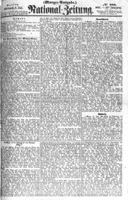 Nationalzeitung Mittwoch 2. Juli 1862