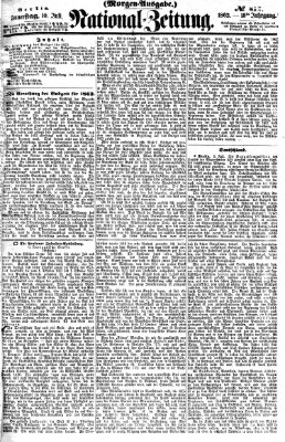 Nationalzeitung Donnerstag 10. Juli 1862