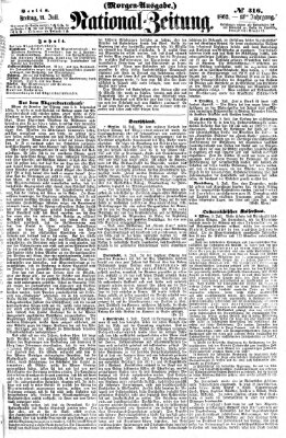 Nationalzeitung Freitag 11. Juli 1862