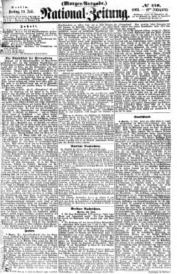 Nationalzeitung Freitag 25. Juli 1862