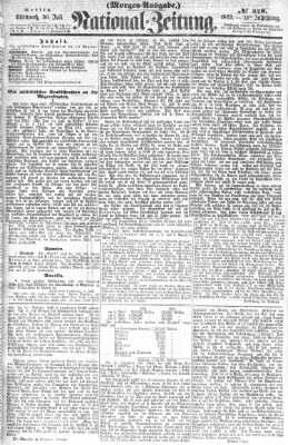 Nationalzeitung Mittwoch 30. Juli 1862