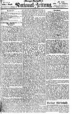 Nationalzeitung Freitag 1. August 1862