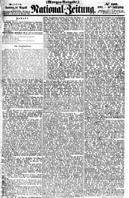 Nationalzeitung Sonntag 10. August 1862