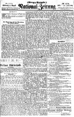 Nationalzeitung Mittwoch 13. August 1862