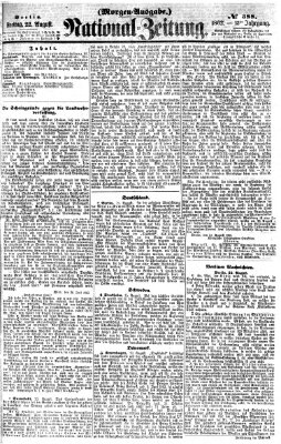 Nationalzeitung Freitag 22. August 1862