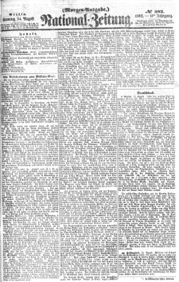 Nationalzeitung Sonntag 24. August 1862