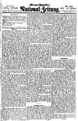 Nationalzeitung Freitag 29. August 1862