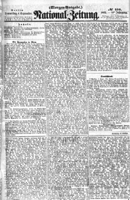 Nationalzeitung Donnerstag 4. September 1862