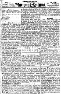 Nationalzeitung Sonntag 7. September 1862