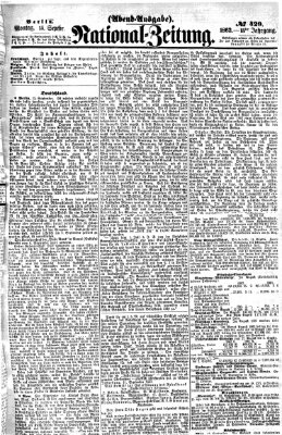 Nationalzeitung Montag 15. September 1862