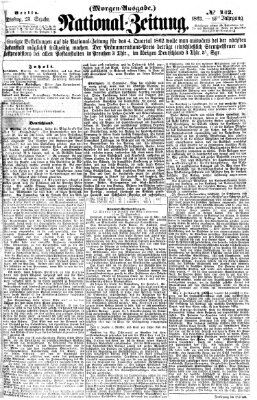 Nationalzeitung Dienstag 23. September 1862