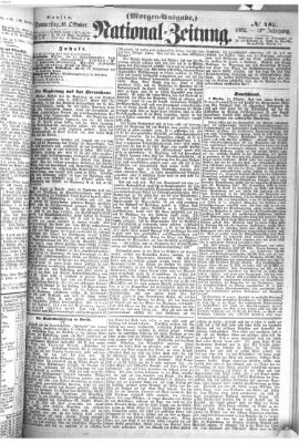 Nationalzeitung Donnerstag 16. Oktober 1862