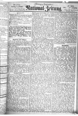 Nationalzeitung Freitag 17. Oktober 1862