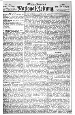 Nationalzeitung Freitag 14. November 1862