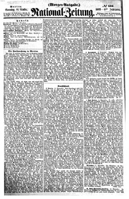 Nationalzeitung Sonntag 16. November 1862