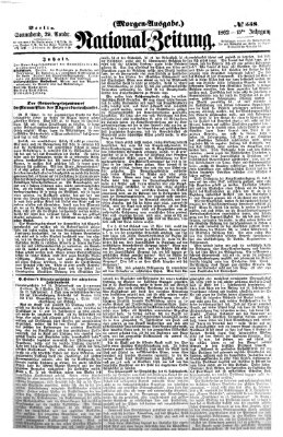 Nationalzeitung Samstag 29. November 1862