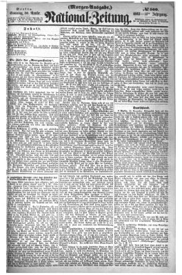 Nationalzeitung Sonntag 30. November 1862