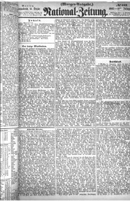 Nationalzeitung Samstag 13. Dezember 1862