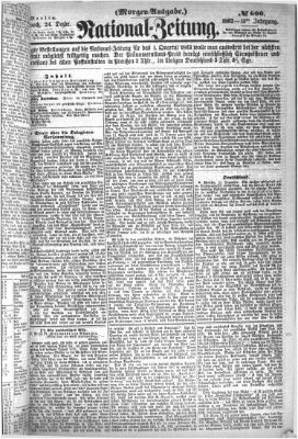 Nationalzeitung Mittwoch 24. Dezember 1862