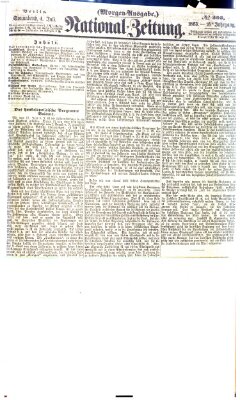 Nationalzeitung Samstag 4. Juli 1863