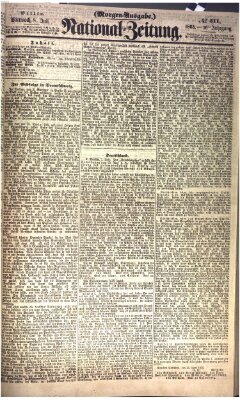 Nationalzeitung Mittwoch 8. Juli 1863