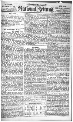 Nationalzeitung Samstag 18. Juli 1863