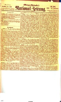 Nationalzeitung Dienstag 21. Juli 1863