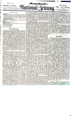 Nationalzeitung Sonntag 16. August 1863