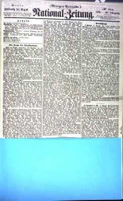 Nationalzeitung Mittwoch 26. August 1863