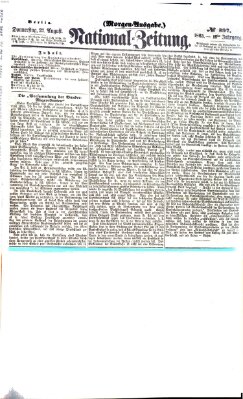 Nationalzeitung Donnerstag 27. August 1863