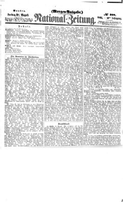 Nationalzeitung Freitag 28. August 1863