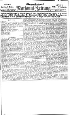 Nationalzeitung Sonntag 13. September 1863