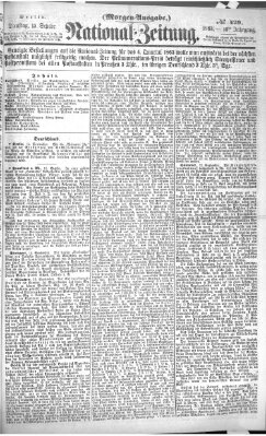 Nationalzeitung Dienstag 15. September 1863