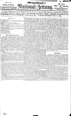 Nationalzeitung Freitag 18. September 1863