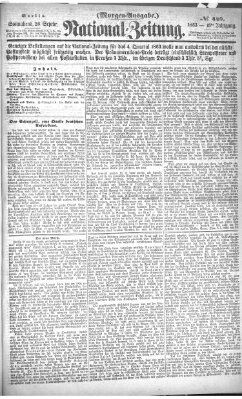 Nationalzeitung Samstag 26. September 1863